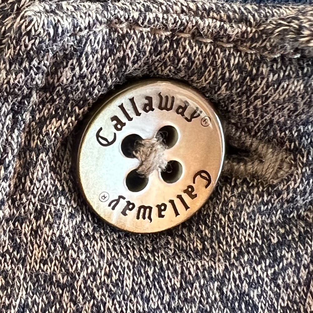 Callaway Golf Collection Men’s Essential Long Sleeve Brown Polo Shirt - Picture 5 of 6
